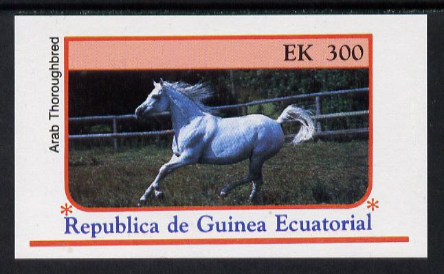 Equatorial Guinea 1976 Horses 300ek imperf m/sheet unmounted mint, stamps on , stamps on  stamps on animals  horse