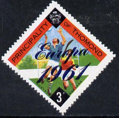 Thomond 1961 Hurling 3d (Diamond-shaped) with Europa 1961 overprint unmounted mint, stamps on europa   hurling    sport