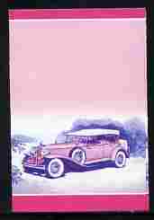 St Lucia 1984 Cars #2 (Leaders of the World) $3 Chrysler Imperial (1931) se-tenant proof pair in magenta & blue only unmounted mint as SG 759a, stamps on , stamps on  stamps on cars, stamps on  stamps on chrysler