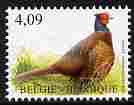 Belgium 2002-10 Birds #5 Pheasant 4.09 Euro unmounted mint