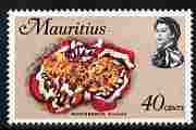 Mauritius 1972-74 Nudibranch 40c chalky paper (from def set) unmounted mint, SG 447, stamps on marine life, stamps on shells