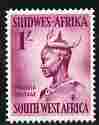 South West Africa 1954 Ovambu Woman 1s from def set unmounted mint, SG 160, stamps on women, stamps on cultures