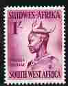 South West Africa 1954 Ovambu Woman 1s from def set unmounted mint, SG 160, stamps on , stamps on  stamps on women, stamps on  stamps on cultures