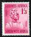 South West Africa 1954 Herero Woman 1s3d from def set unmounted mint, SG 161, stamps on , stamps on  stamps on women, stamps on  stamps on cultures