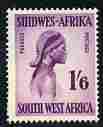 South West Africa 1954 Ovambu Girl 1s6d from def set unmounted mint, SG 162, stamps on , stamps on  stamps on women, stamps on  stamps on cultures