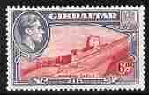 Gibraltar 1938-51 KG6 6d carmine & grey-violet P13.5 unmounted mint SG126, stamps on , stamps on  stamps on , stamps on  stamps on  kg6 , stamps on  stamps on 