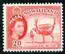 Somaliland 1953-58 Camel & Gurgi 20c scarlet unmounted mint, SG 140