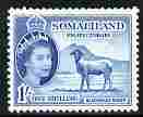 Somaliland 1953-58 Blackhead Sheep 1s light blue unmounted mint, SG 144, stamps on animals, stamps on sheep, stamps on ovine