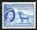 Somaliland 1953-58 Blackhead Sheep 1s light blue unmounted mint, SG 144, stamps on , stamps on  stamps on animals, stamps on  stamps on sheep, stamps on  stamps on ovine