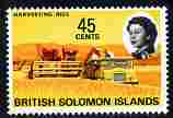 Solomon Islands 1968-71 Harvesting Rice 45c unmounted mint, SG 178, stamps on agriculture, stamps on food, stamps on rice, stamps on trucks