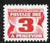 Canada 1967-78 Postage Due 3c scarlet (size 19.5 x 16 mm) unmounted mint, SG D34, stamps on postage due