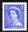 Canada 1953 QEII 5c ultramarine unmounted mint SG 454, stamps on qeii, stamps on royalty