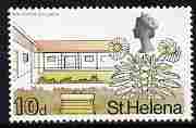 St Helena 1968 Scrubwood & New School 10d (from def set) unmounted mint, SG 234, stamps on schools, stamps on education, stamps on trees, stamps on 