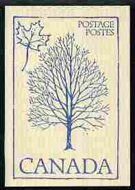 Canada 1979 Flowers & Trees - Sugar Maple 50c booklet (blue on crean cover) complete and pristine, SG SB 86i, stamps on trees