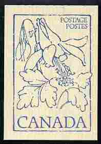 Canada 1979 Flowers & Trees - Western Columbine 50c booklet (blue on crean cover) complete and pristine, SG SB 86b, stamps on flowers