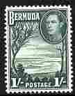 Bermuda 1938-52 KG6 Grape Bay 1s bluish green unmounted mint SG 115a, stamps on . kg6 , stamps on 