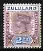Zululand 1894-96 QV Key Plate 2.5d mounted mint SG 22, stamps on , stamps on  qv , stamps on 