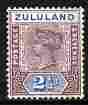 Zululand 1894-96 QV Key Plate 2.5d mounted mint SG 22, stamps on , stamps on  stamps on , stamps on  stamps on  qv , stamps on  stamps on 