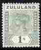 Zululand 1894-96 QV Key Plate 1s mounted mint SG 25, stamps on , stamps on  stamps on , stamps on  stamps on  qv , stamps on  stamps on 