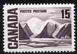 Canada 1967-73 def 15c dull purple (Bylot Island) unmounted mint SG 586, stamps on tourism, stamps on arts