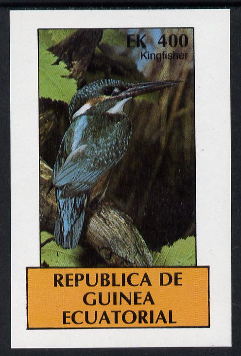 Equatorial Guinea 1977 Birds (Kingfisher) 400ek imperf m/sheet unmounted mint, stamps on , stamps on  stamps on birds      kingfisher