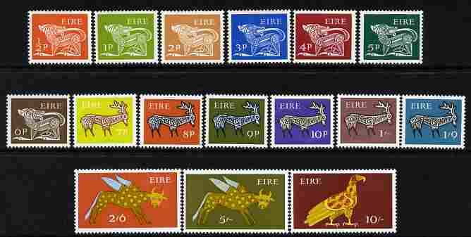 Ireland 1968-70 definitive set complete 1/2d to 10s unmounted mint, SG 247-62, stamps on , stamps on  stamps on ireland 1968-70 definitive set complete 1/2d to 10s unmounted mint, stamps on  stamps on  sg 247-62