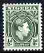 Nigeria 1938-51 KG6 1/2d green comb perf 11.5 unmounted mint, SG 49a, stamps on , stamps on  kg6 , stamps on 