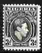 Nigeria 1938-51 KG6 3d black line perf 12 unmounted mint, SG 53b, stamps on , stamps on  stamps on , stamps on  stamps on  kg6 , stamps on  stamps on 