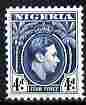 Nigeria 1938-51 KG6 4d blue line perf 12 unmounted mint, SG 54a, stamps on , stamps on  kg6 , stamps on 