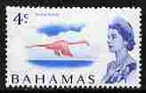 Bahamas 1967-71 Greater Flamingo 4c on white paper unmounted mint, SG 298a, stamps on birds, stamps on flamingos