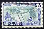 Southern Rhodesia 1953 Water Supplies (Dam) 4.5d from Centenary set unmounted mint, SG 74, stamps on , stamps on  stamps on civil engineering, stamps on  stamps on dams, stamps on  stamps on irrigation