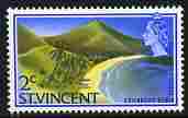 St Vincent 1965-67 QEII def 2c Friendship Beach unmounted mint SG 232, stamps on tourism