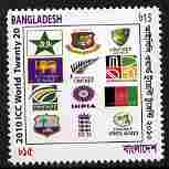 Bangladesh 2010 ICC (Cricket 20-20 ) 15r unmounted mint, stamps on , stamps on  stamps on sport, stamps on  stamps on cricket