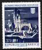 Austria 1970 25th Anniversary of Bregenz festival 3s50 unmounted mint SG 1591, stamps on , stamps on  stamps on music, stamps on  stamps on strauss, stamps on  stamps on operas