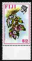 Fiji 1971-72 Birds & Flowers $2 (Dendrobium platygastrium) unmounted mint, SG 450, stamps on , stamps on  stamps on birds, stamps on  stamps on flowers