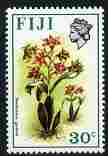 Fiji 1971-72 Birds & Flowers 30c (Dendrobium gordonii) unmounted mint 446, stamps on birds, stamps on flowers