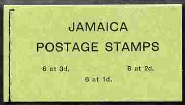 Jamaica 1965 3s booklet green cover complete and fine SG SB15, stamps on xxx