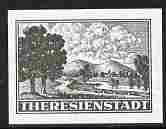 Theresienstadt 1943 Undenominated imperf label showing a River scene unmounted mint, blocks available. Theresienstadt or Terezin was a concentration camp during WW2, stamps on , stamps on  stamps on , stamps on  stamps on  ww2 , stamps on  stamps on judaica, stamps on  stamps on judaism