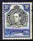 Kenya, Uganda & Tanganyika 1938-54 KG6 Nile Bridge at Ripon Falls 30c black & blue P13.25 unmounted mint SG141, stamps on , stamps on  stamps on bridges, stamps on  stamps on  kg6 , stamps on  stamps on waterfalls