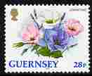 Guernsey 1992-97 Flowers definitive 28p Lisianthus unmounted mint SG 577, stamps on flowers