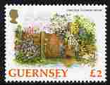 Guernsey 1992-97 Flowers definitive £2 Chelsea Flower Show unmounted mint SG 582, stamps on flowers