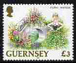 Guernsey 1992-97 Flowers definitive  Floral Fantasia unmounted mint SG 583, stamps on flowers