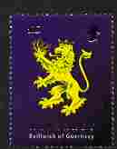 Guernsey - Alderney 2008 Lion Rampant from Alderney Flag \A35 unmounted mint, SG A348, stamps on lions, stamps on flags