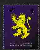 Guernsey - Alderney 2008 Lion Rampant from Alderney Flag A35 unmounted mint, SG A348, stamps on , stamps on  stamps on lions, stamps on  stamps on flags