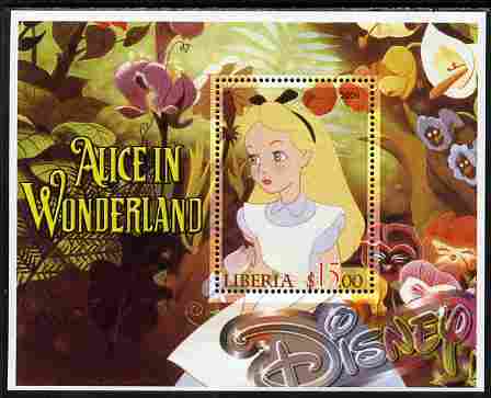 Liberia 2006 Walt Disney - Alice in Wonderland perf m/sheet unmounted mint, stamps on , stamps on  stamps on disney, stamps on  stamps on films, stamps on  stamps on children, stamps on  stamps on movies, stamps on  stamps on fairy tales