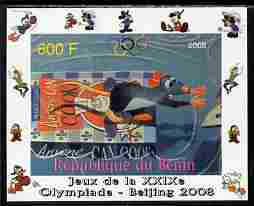 Benin 2008 Beijing Olympics - Disney Characters - Scenes from Ratatouille #1 - individual imperf deluxe sheet unmounted mint. Note this item is privately produced and is offered purely on its thematic appeal, stamps on , stamps on  stamps on disney, stamps on  stamps on films, stamps on  stamps on movies, stamps on  stamps on cinema, stamps on  stamps on cartoons, stamps on  stamps on 