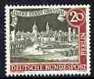 Germany - West Berlin 1957 725th Anniversary of Spandau 20pf unmounted mint SG B155, stamps on tourism, stamps on  ww2 , stamps on prisons