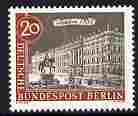 Germany - West Berlin 1962-63 Berlin Castle 20pf unmounted mint SG B216, stamps on castles