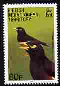British Indian Ocean Territory 1990 Birds 80p Common Mynah unmounted mint SG 100, stamps on birds