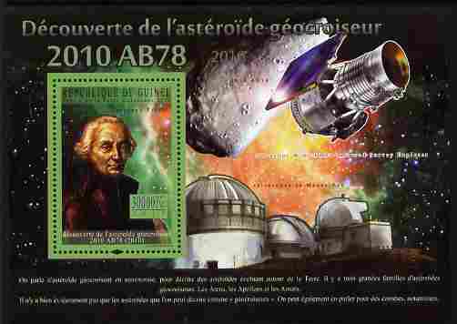 Guinea - Conakry 2010 Near-Earth Asteroids perf m/sheet unmounted mint, stamps on space, stamps on astronomy, stamps on satellites, stamps on 